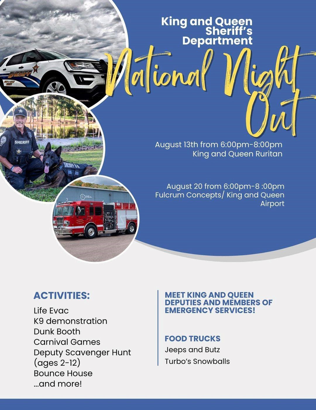 National Night Out - K&Q Ruritan