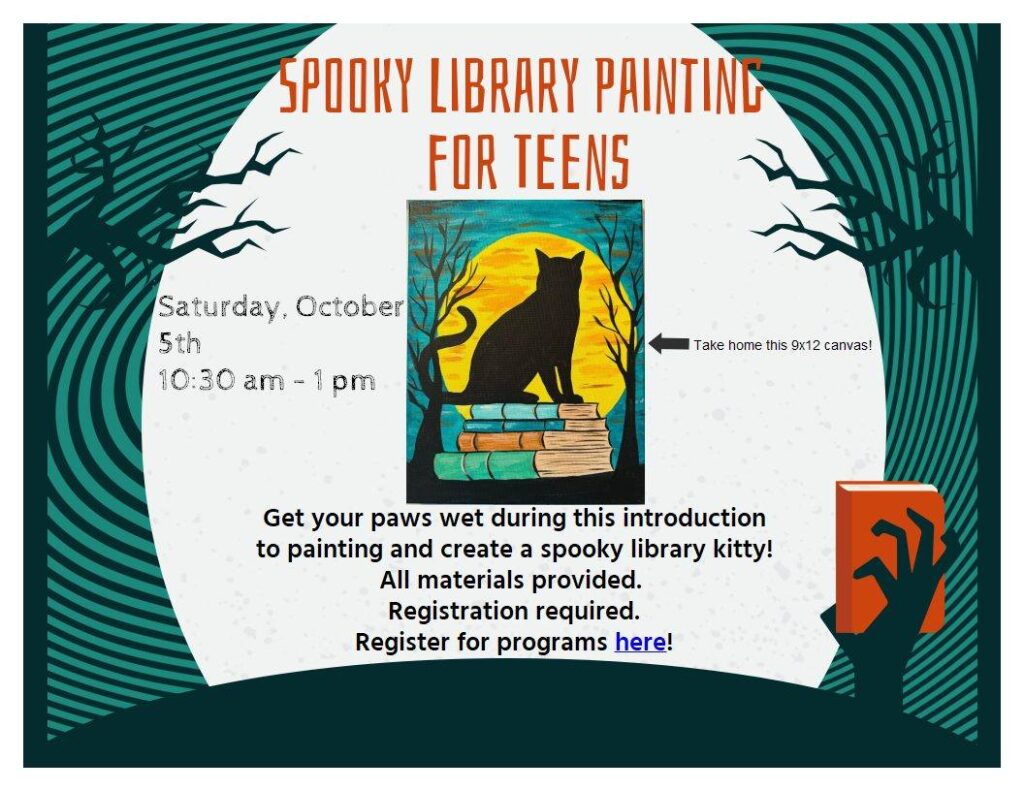 Teen Spooky Painting Event at the Library