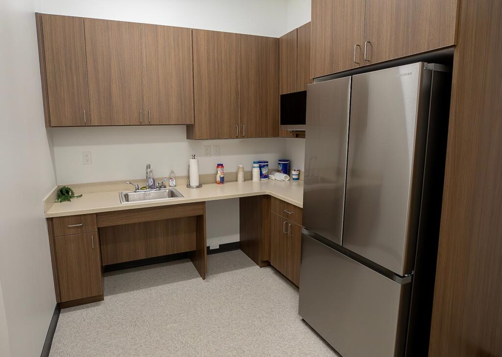Kitchen at New telework center in King and Queen county