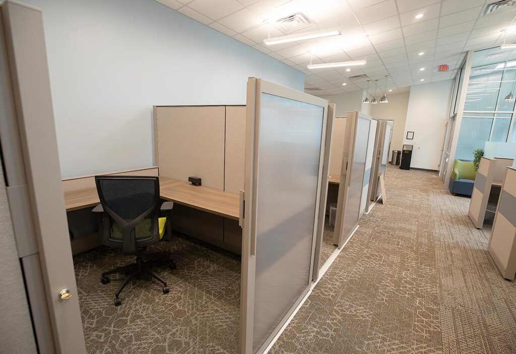 Private Workstations at New telework center in King and Queen county