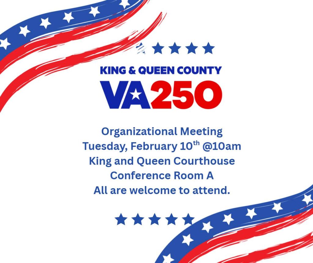 King and Queen VA Meeting