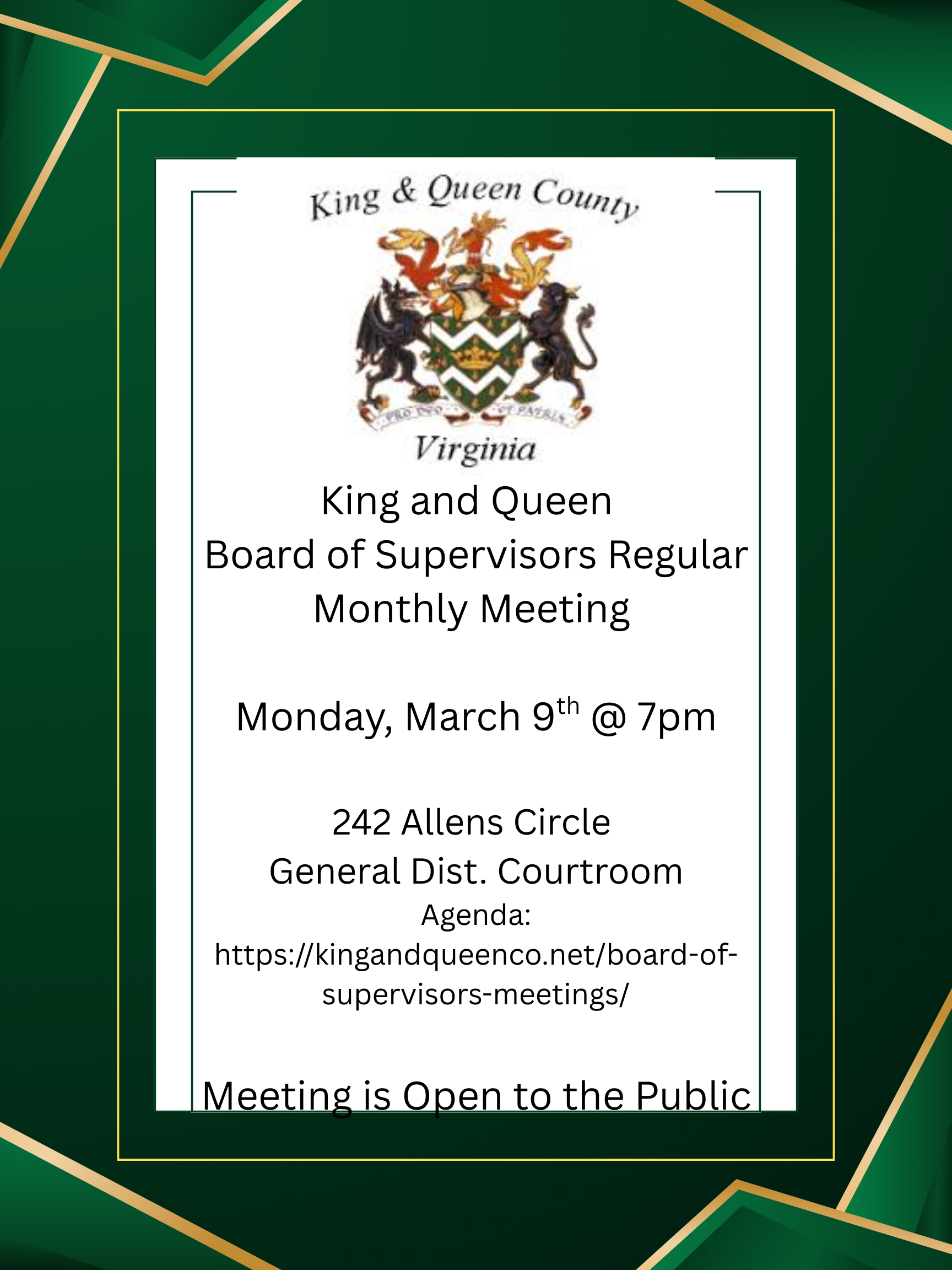BofS meeting reminder ()