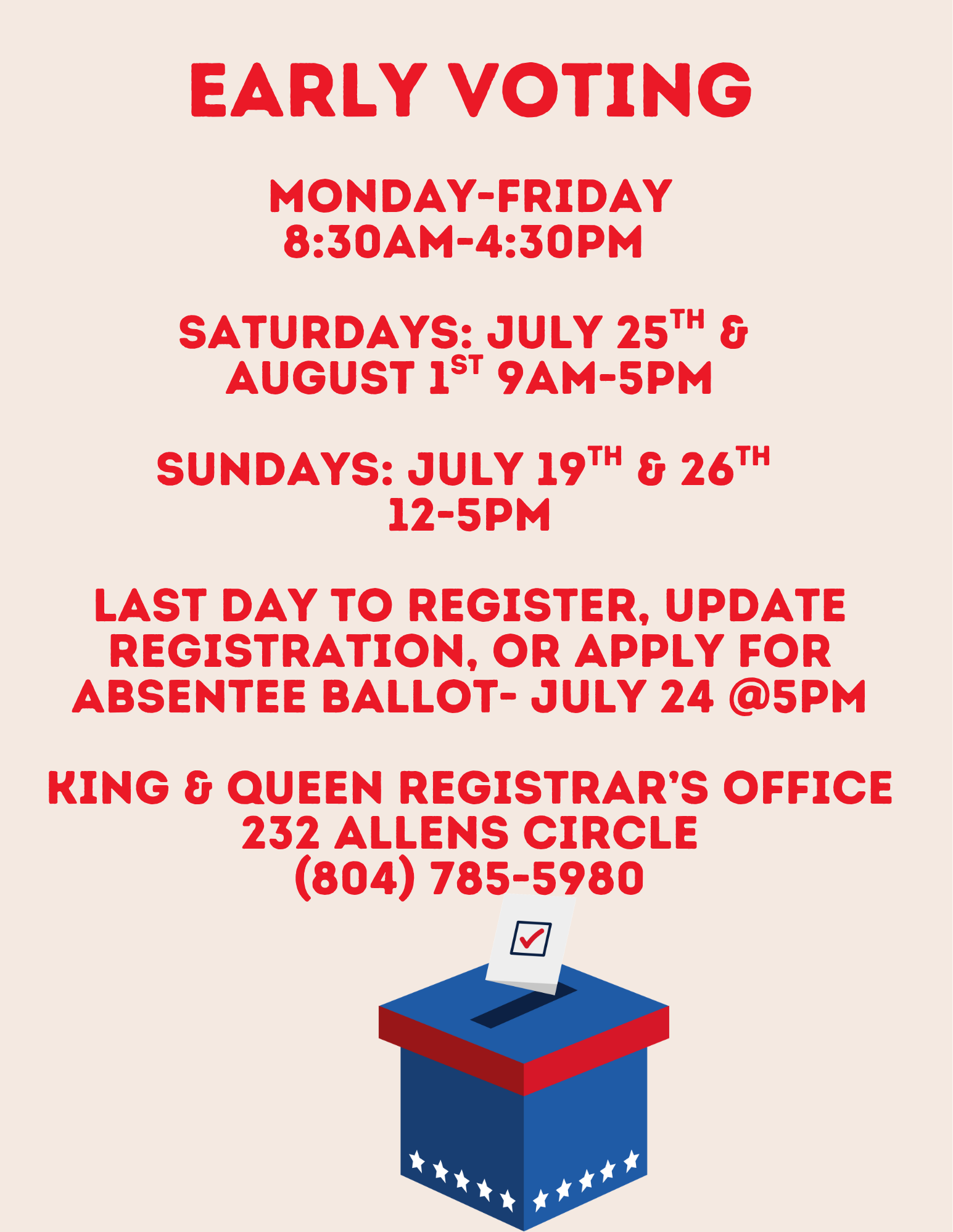 early voting ()